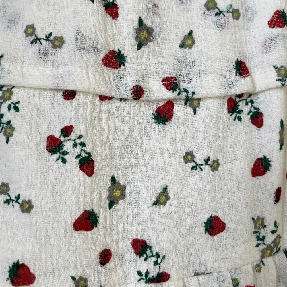 Harajuku Mini for Target Strawberry Cotton Gauze Skirt Gwen Stefani NWT Size XL - Picture 4 of 10
